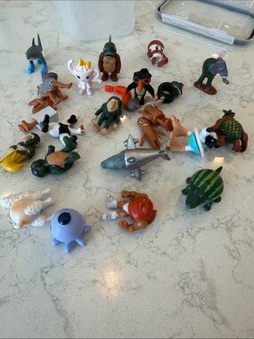 Assorted Kids Brain Rot Animal & Character Playset - Green, Orange, Blue Figures